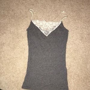 Hollister tank top with lace detail
